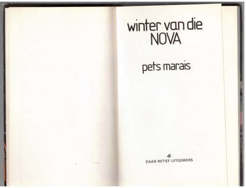 Winter van die NOVA -- Pets Marais