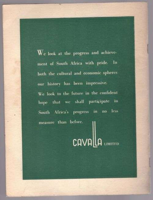 Historical Exhibition of Arts: The Castle, Cape Town : Van Riebeeck Festival, 1952