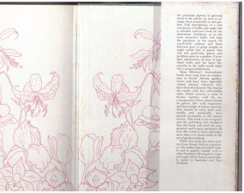 Bulbs For The Gardener in the Southern Hemisphere  --  Sima Eliovson