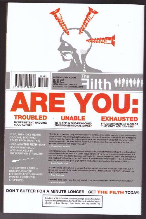 The Filth--  Grant Morrison, Chris Weston, Gary Erskine