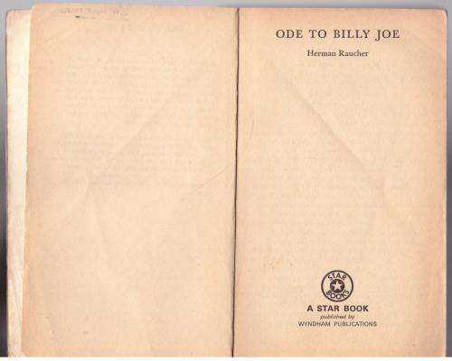 Ode to Billy Joe  --  Herman Raucher