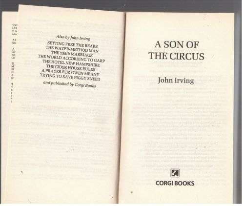 A Son of the Circus -- John Irving