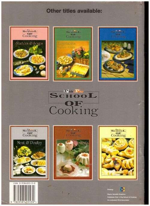 Pick `n Pay School of Cooking : Vegetables, Vegetarian and Salads