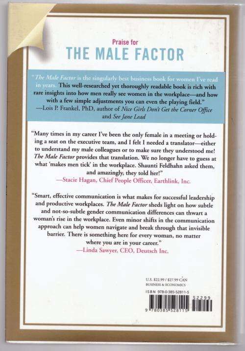 The Male Factor: The Unwritten Rules, Misperceptions, and Secret Beliefs of Men --  Shaunti Feldhah