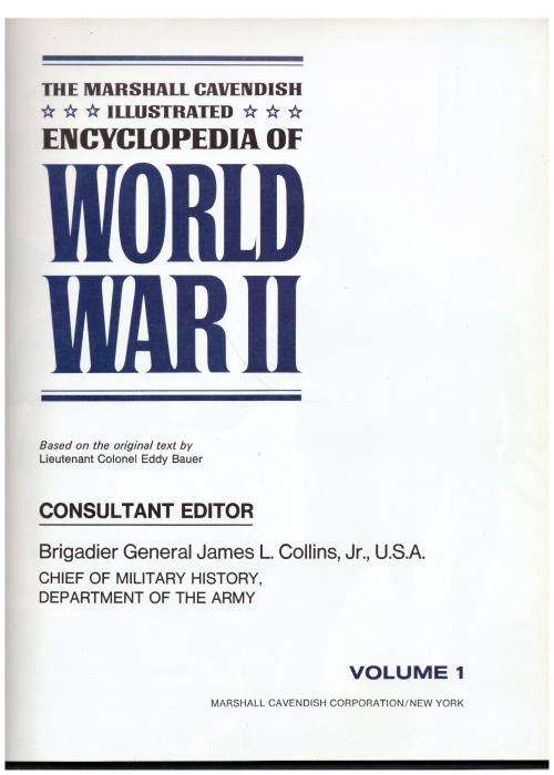 The Marshall Cavendish Illustrated Encyclopedia of World War II, Volume 1-3