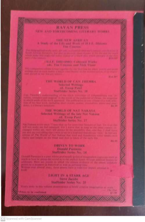 EAR3 : The English Academy Review Vol 3, 1985  -- Martin Orkin (Ed)