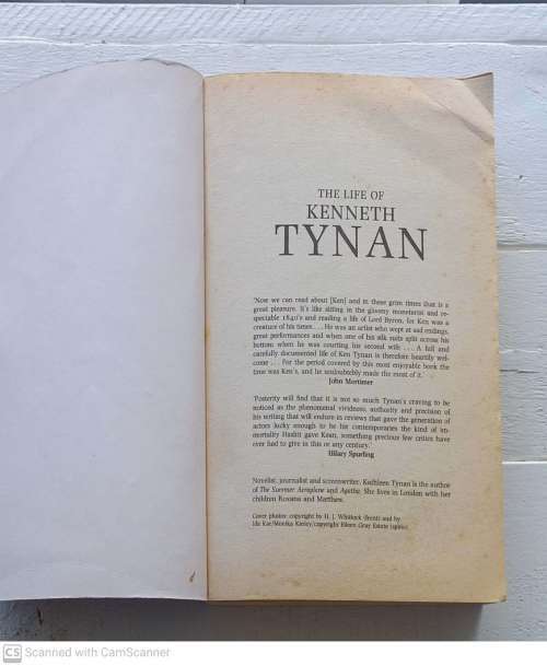 The Life of Kenneth Tynan --  Kathleen Tynan
