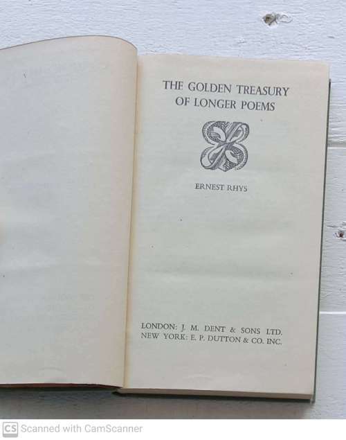 The Golden Treasury of Longer Poems -- Ernest Rhys (Ed.)