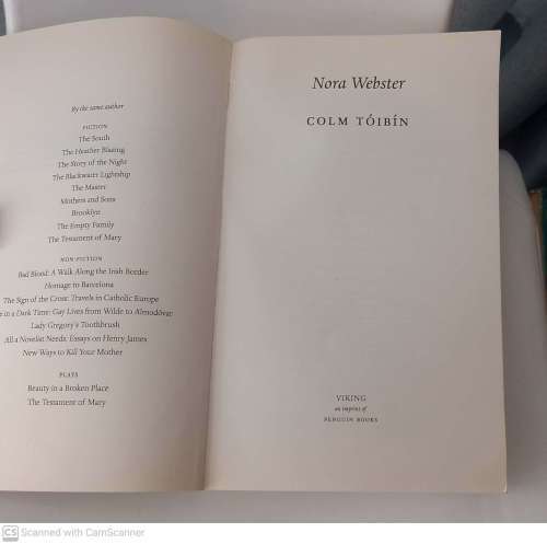 Nora Webster: A Novel  --  Colm Tóibín