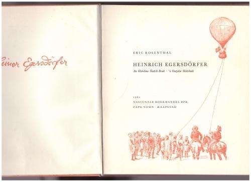 Heinrich Egersdörfer: `n Outydse sketsboek --  Eric Rosenthal