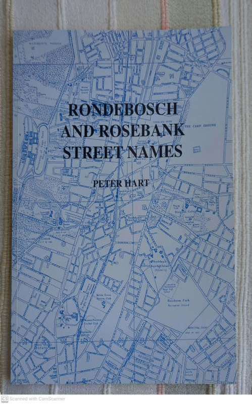 Rondebosch and Rosebank Street Names --  Peter Hart  **SIGNED**