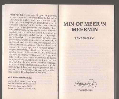 Min of Meer `n Meermin -- René Van Zyl