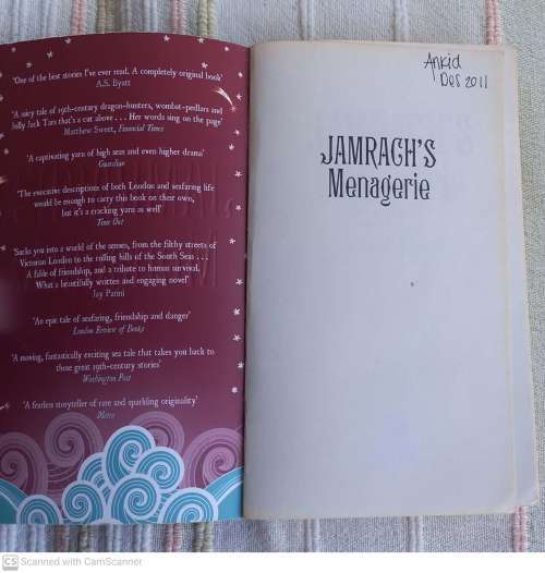 Jamrach`s Menagerie -- Carol Birch