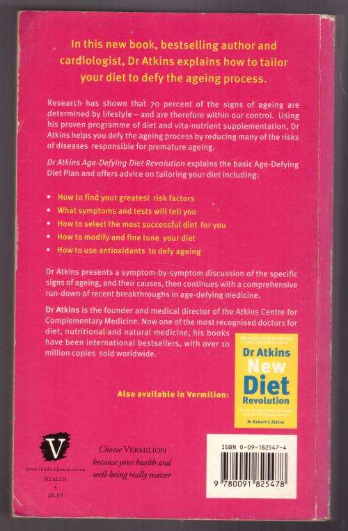 Dr. Atkins` Age-defying Diet Revolution --  Robert C. Atkins