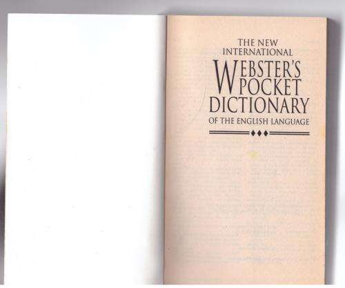 The New International Webster`s Pocket Dictionary of the English Language