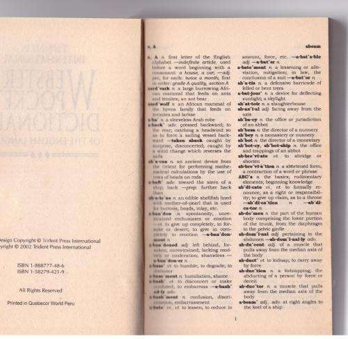 The New International Webster`s Pocket Dictionary of the English Language