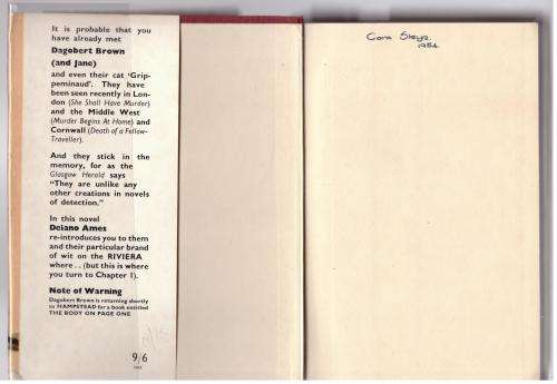 Corpse Diplomatique: A Jane and Dagobert Brown Mystery  -- Delano Ames