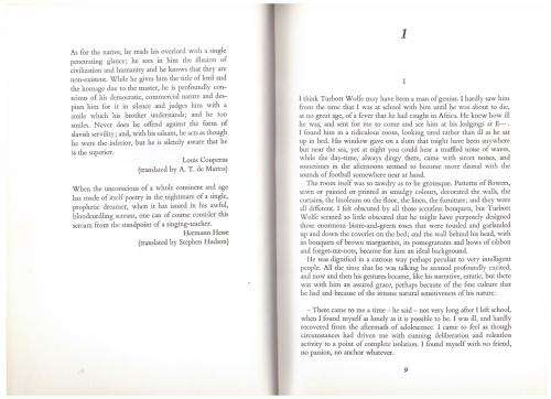 Turbott Wolfe: A Novel -- William Plomer