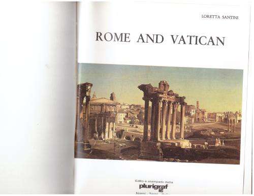 Rome and Vatican: New Colored Guide Book -- Loretta Santini