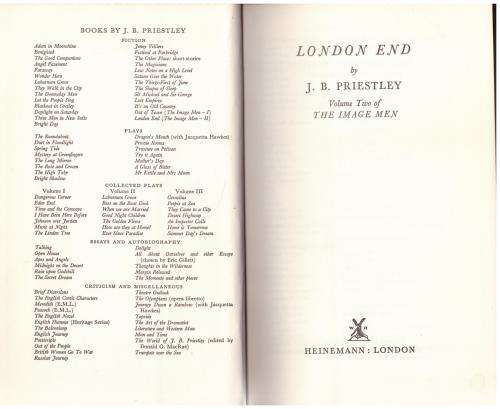London End (The second book in the Image Men series) -- J. B. Priestley