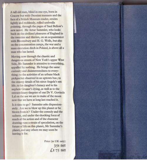 Mr Sammler`s Planet  --  Saul Bellow