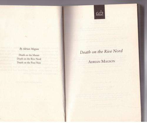 Death on the Rive Nord --  Adrian Magson