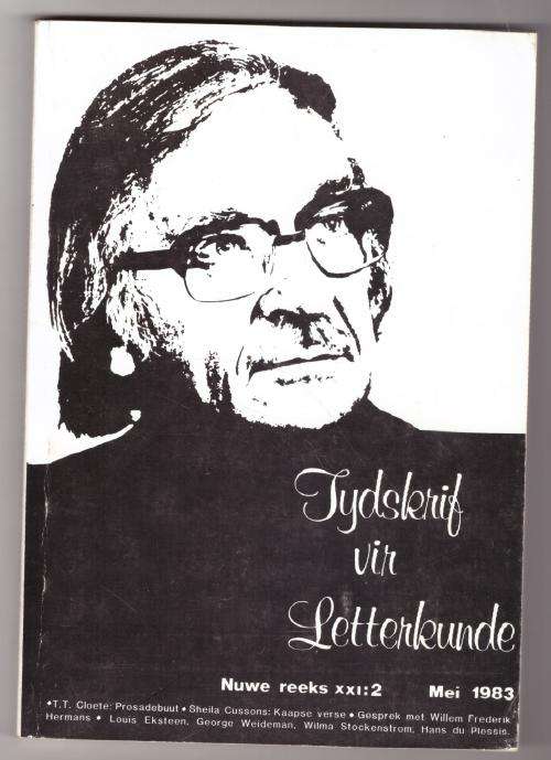 Tydskrif vir Letterkunde, Mei 1983  --  Elize Botha [Red.]