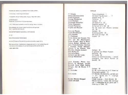 Tydskrif vir Letterkunde, Mei 1983  --  Elize Botha [Red.]