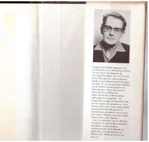 Die Afrikaanse Operettegids -- Frits Stegmann