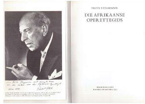 Die Afrikaanse Operettegids -- Frits Stegmann