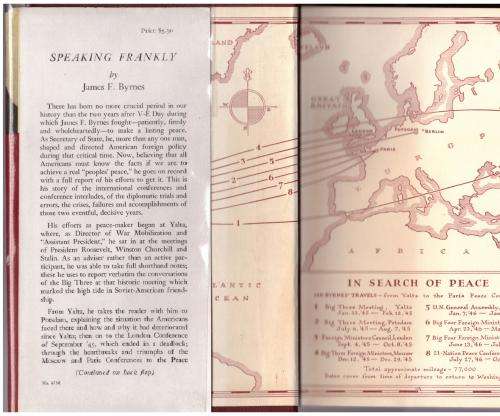 Speaking Frankly -- James F. Byrnes