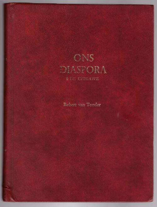 Ons diaspora  -- Robert Van Tonder