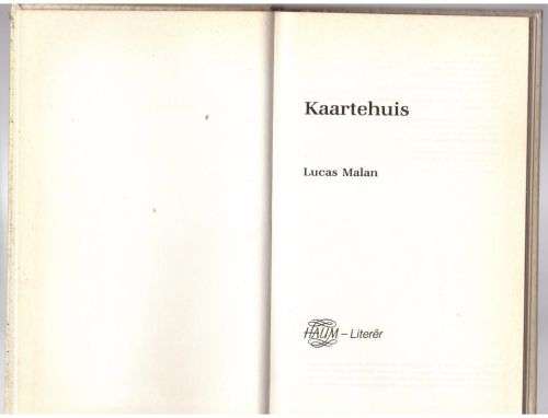 Kaartehuis --  Lucas Malan