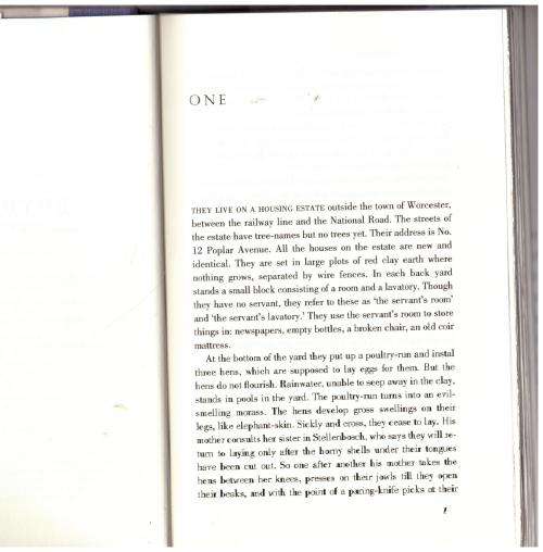 Boyhood: Scenes from Provincial Life -- J. M. Coetzee **1st USA Edition**