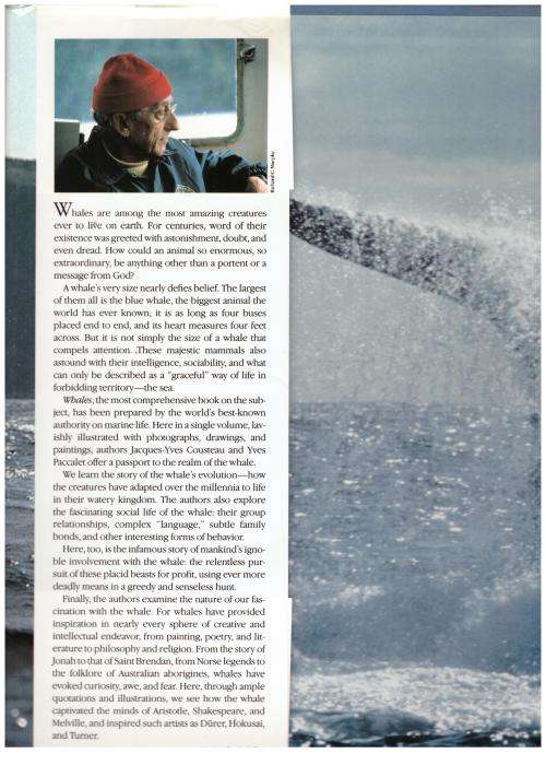 Whales  --  Jacques Cousteau, Yves Paccalet