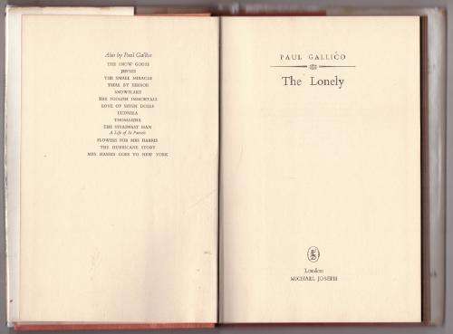 The Lonely  --  Paul Gallico