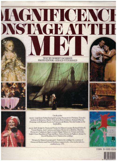 Magnificence: Onstage at the Met  -- Robert Jacobson