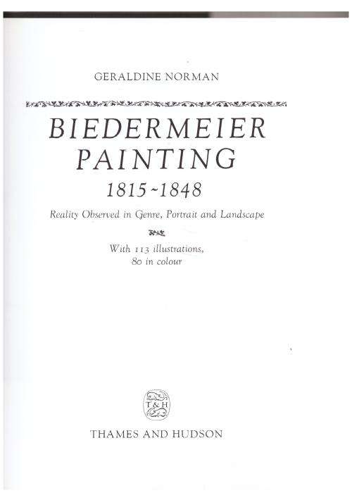 Biedermeier Painting, 1815-48 -- Geraldine Norman