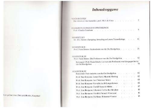 Ou Hoofgebou, `n Eeu Oud -- Charles Fensham