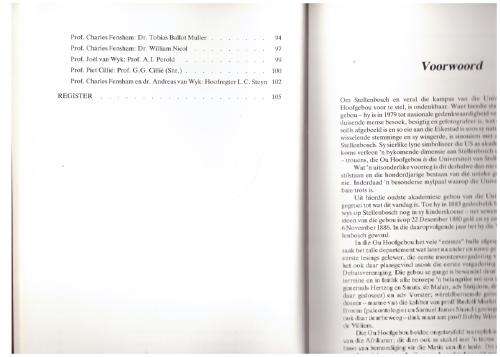 Ou Hoofgebou, `n Eeu Oud -- Charles Fensham