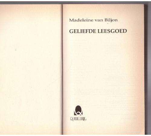 Geliefde leesgoed -- Madeleine Van Biljon