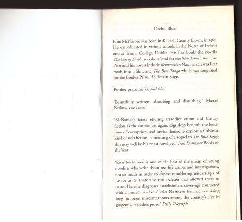 Orchid Blue  --  Eoin McNamee