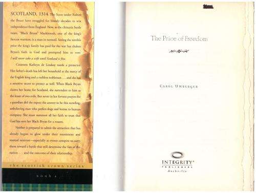 The Price of Freedom -- Carol Umberger