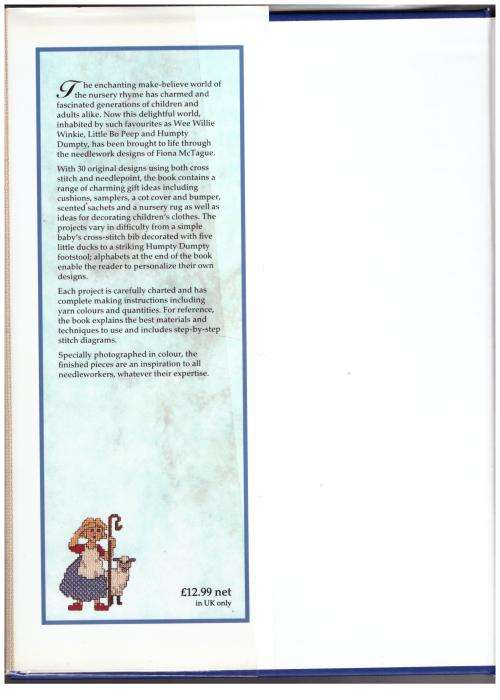 Nursery Needlepoint: 30 Delightful Needlework Projects  -- Fiona McTague