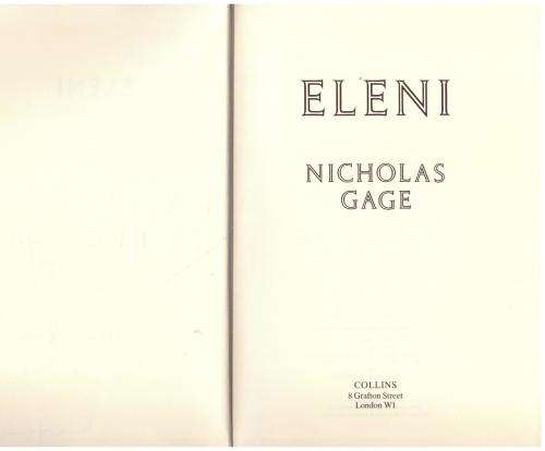 Eleni  -- Nicholas Gage