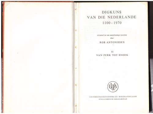 Digkuns van die Nederlande, 1100 - 1970: Deel 2 - Rob Antonissen