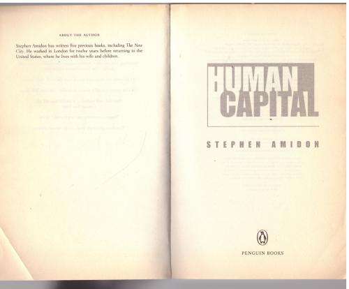 Human Capital -- Stephen Amidon