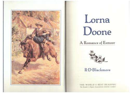 Lorna Doone: A Romance Of Exmoor  --  R. D. Blackmore