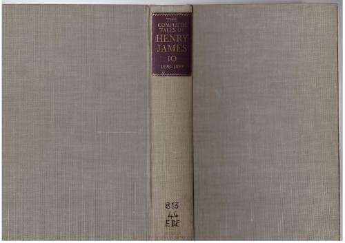 The Complete Tales of Henry James, Vol 10 (1898 - 1899)