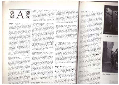 Illustrated Encyclopaedia of World Theatre